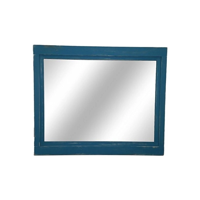 Renewed Decor And Storage Coral Blue Farmhouse Style Vanity Mirror, 42"x30" 3 Renewed Decor And Storage Coral Blue Farmhouse Style Vanity Mirror, 42"x30"