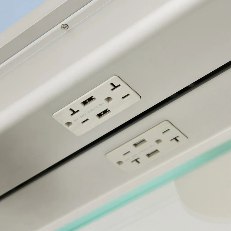 Vinnova Rectangular Frameless Lighted Medicine Cabinet Wall Mounted Mirror, 48inch 12 Vinnova Rectangular Frameless Lighted Medicine Cabinet Wall Mounted Mirror, 48inch - Image 10