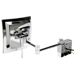 Alfi Trade ALFI Brand ABM8WLED-PC Polished Chrome Wall Mount Square 8" Mirror With Light -Laural Home Shop c151fc760ebc5085 2587 w800 h800 b1 p0