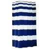 Extra Long Shower Curtain 72"x78" Sealskin Nautica Stripes Blue And White