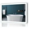 Kiva Rhyme LED Bathroom Backlit Mirror With Dimmer Defogger, 48"x36"-1 Button