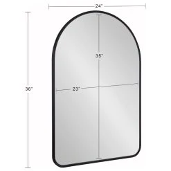 Uniek Caskill Framed Arch Wall Mirror, Black 24x36 -Laural Home Shop c181d47d005102e2 7777 w800 h800 b1 p0