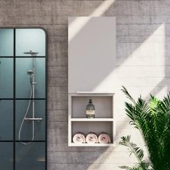 DEPOT ESHOP LLC Savona Medicine Cabinet, White -Laural Home Shop c1913f1f02c4866a 2160 w800 h800 b0 p0