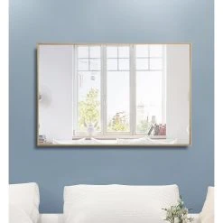 Elegant Furniture & Lighting Contemporary Brass Vanity Mirror -Laural Home Shop c1a112b90283359d 7541 w800 h800 b0 p0