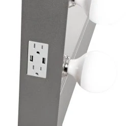 Impressions Vanity Company Starlight Wide Vanity Mirror, Silver -Laural Home Shop c231081300762e6e 3975 w800 h800 b0 p0