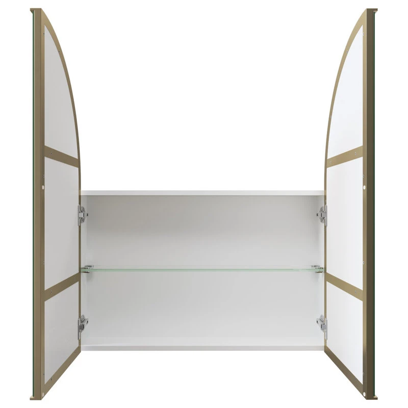 Glass Warehouse Medicine Cabinets, Satin Brass 5 Glass Warehouse Medicine Cabinets, Satin Brass - Image 3