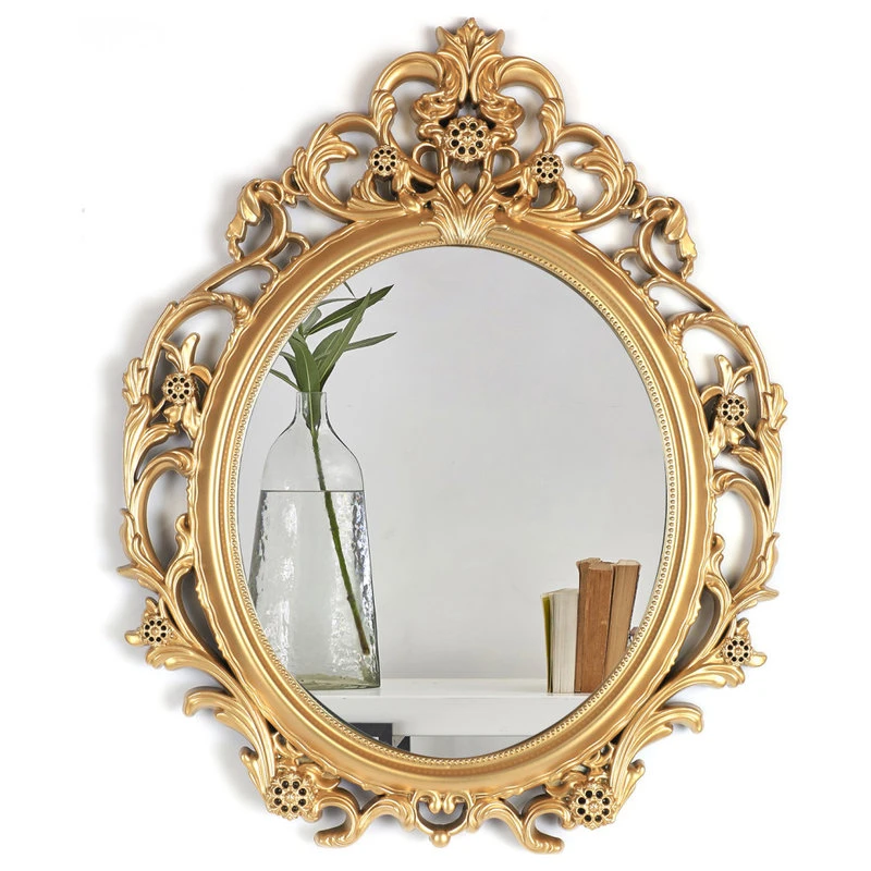 Mirrorize Canada 24"x20" Oval Gold Wall Mirror 3 Mirrorize Canada 24"x20" Oval Gold Wall Mirror
