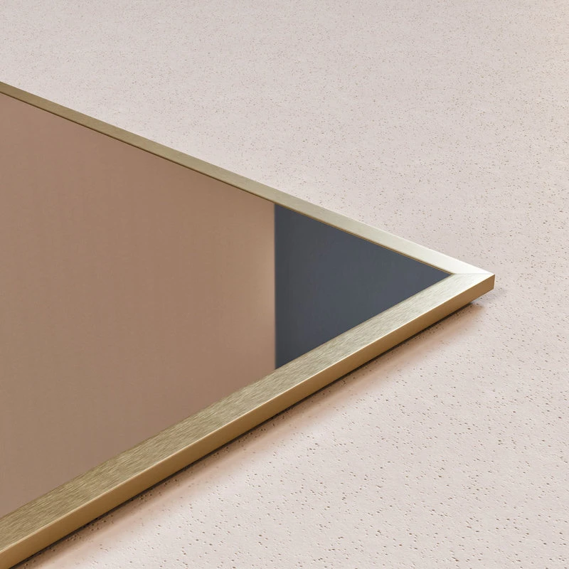 Eviva LLC EVIVA Gold 42x30" Modern Framed Bathroom Mirror 7 Eviva LLC EVIVA Gold 42x30" Modern Framed Bathroom Mirror - Image 5