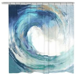Laural Home Great Wave Shower Curtain