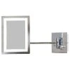 American Imaginations American Imagination 17.44"W Magnifying Mirror, Chrome