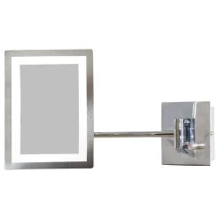 American Imaginations American Imagination 17.44"W Magnifying Mirror, Chrome