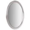 Head West, Inc. Head West Classic Chrome Oval Metal Framed Beveled Vanity Mirror - 23" X 29"