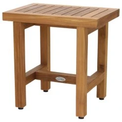 AquaTeak Patented 18" Spa Lotus Teak Shower Bench -Laural Home Shop c3116c630d93ba0a 0232 w800 h800 b1 p0