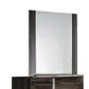 HomeRoots Modern Gray Glossy Wall Mirror -Laural Home Shop c3311f5800dbfe83 6748 w800 h800 b0 p0