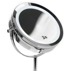 Home Basics Cosmetic Mirror, LED Light, Chrome 9 Home Basics Cosmetic Mirror, LED Light, Chrome -Laural Home Shop c34129ba0cd08922 8789 w800 h800 b1 p0
