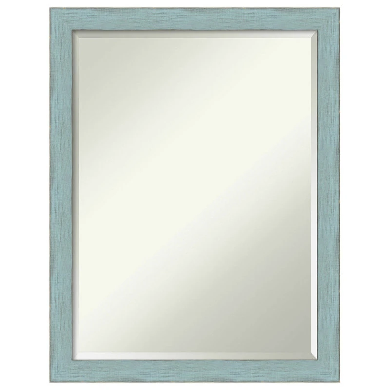 Amanti Art Sky Blue Rustic Beveled Wood Bathroom Wall Mirror - 20.25 X 26.25 In. 3 Amanti Art Sky Blue Rustic Beveled Wood Bathroom Wall Mirror - 20.25 X 26.25 In.