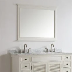 Vinnova Piedmont Bathroom Vanity Framed Wall Mirror In Antique White 6 Vinnova Piedmont Bathroom Vanity Framed Wall Mirror In Antique White -Laural Home Shop c35107460fcee2be 0408 w800 h800 b0 p0