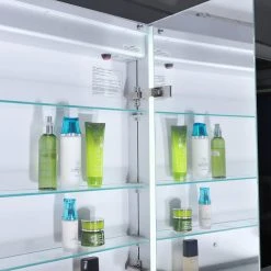 Lighted Impressions Ace 28"x28" Frameless Recessed LED Mirror Medicine Cabinet -Laural Home Shop c3718f050a6f56fb 0294 w800 h800 b0 p0