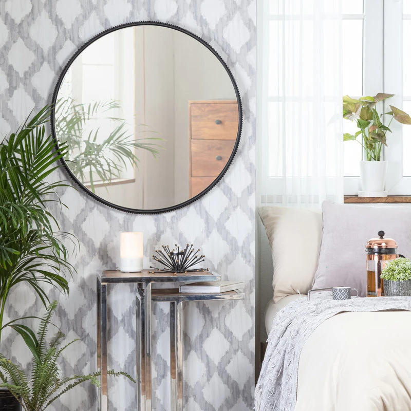 Madeleine Home Inc. Wessex Modern Mirror With Designer Frame, Black, 27" 15 Madeleine Home Inc. Wessex Modern Mirror With Designer Frame, Black, 27" - Image 13