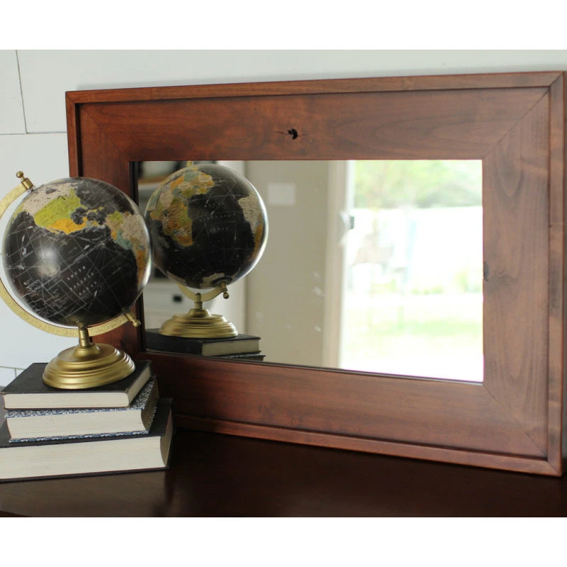 My Barnwood Frames Wooden Mirror, Cherry Wood Stained Mirror, Mapleton Style, 26"x30" 8 My Barnwood Frames Wooden Mirror, Cherry Wood Stained Mirror, Mapleton Style, 26"x30" - Image 6