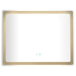 Brimfield & May Modern Silver Glass Anti Fog Mirror 561824 -Laural Home Shop c4f1106a029f881d 7957 w800 h800 b1 p0