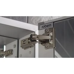 Robern M Series Cabinet 20"x40"x4" Flat Top Polished Edge Right Hinge, MC2040D4FPR -Laural Home Shop c521a1a30dd2afb0 8971 w800 h800 b0 p0
