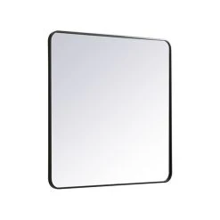 Elegant Furniture & Lighting Elegant Decor Evermore 36x36" Soft Corner Metal Rectangular Mirror In Black 9 Elegant Furniture & Lighting Elegant Decor Evermore 36x36" Soft Corner Metal Rectangular Mirror In Black -Laural Home Shop c541b0ef03a95e0f 6372 w800 h800 b1 p0