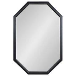 Uniek Hogan Framed Octagon Wall Mirror, Black, 24x36 -Laural Home Shop c571c60b00b637a9 4119 w800 h800 b1 p0