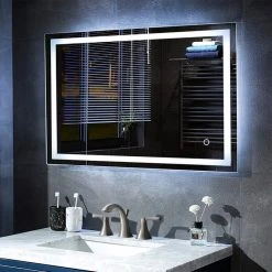 Blossom Kitchen & Bath Supply Fogless, Color Temperature Adjustable LED Mirror, 48"x30" 22 Blossom Kitchen & Bath Supply Fogless, Color Temperature Adjustable LED Mirror, 48"x30" -Laural Home Shop c571dcf70058e04c 6432 w800 h800 b0 p0