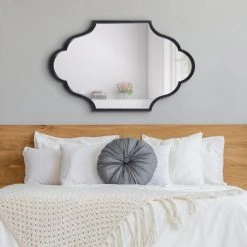Uniek Rowla Framed Wall Mirror, Black 20x30 17 Uniek Rowla Framed Wall Mirror, Black 20x30 -Laural Home Shop c5c103f300be3b48 5328 w800 h800 b0 p0