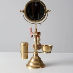 Unknown Consigned, Antique Shaving Kit And Mirror Stand -Laural Home Shop c63199ac0e3dd72a 3461 w800 h800 b0 p0