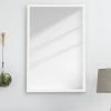 FrameMyMirror Ellis Framed Wall Mirror, White, 36"x48"