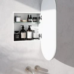 Glass Warehouse Ruma 16 In. W X 32 In. H X 4.75 In. D Medicine Cabinet In White Finish -Laural Home Shop c7415b9a0320a312 0984 w800 h800 b0 p0