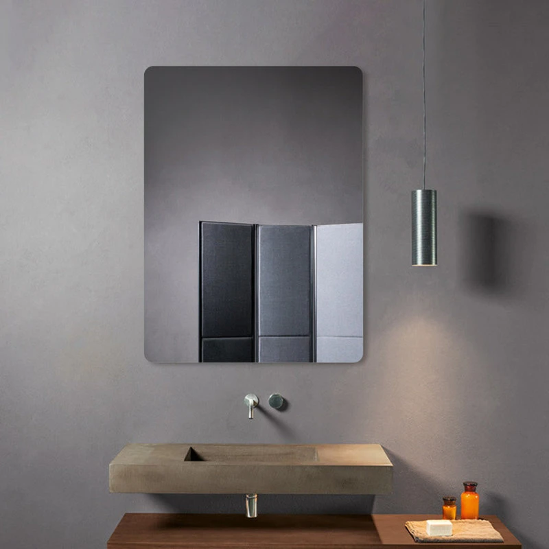 Decor Wonderland Fredrick Rectangular Modern Frameless Wall Bathroom Vanity Mirror, 19w X 27h 7 Decor Wonderland Fredrick Rectangular Modern Frameless Wall Bathroom Vanity Mirror, 19w X 27h - Image 5