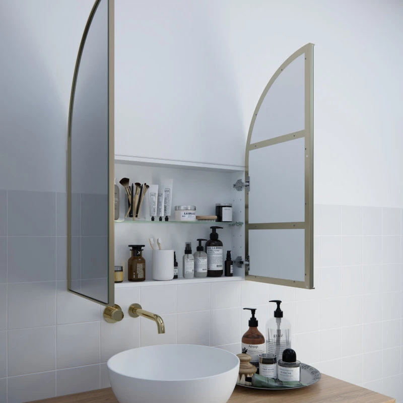 Glass Warehouse Medicine Cabinets, Satin Brass 9 Glass Warehouse Medicine Cabinets, Satin Brass - Image 7