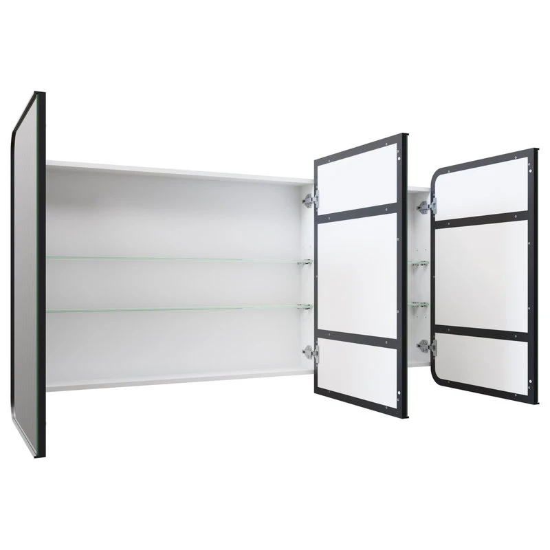 Glass Warehouse Medicine Cabinets, Black 4 Glass Warehouse Medicine Cabinets, Black - Image 2