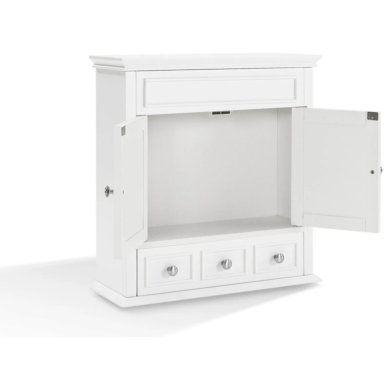 Crosley Lydia Wall Cabinet, White 6 Crosley Lydia Wall Cabinet, White - Image 4