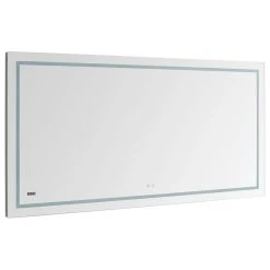 AQUADOM Daytona LED Lighted Bathroom Fog Free Dimmable Mirror 60"x30"x1" -Laural Home Shop c9612eb60ca9f453 1535 w800 h800 b1 p0