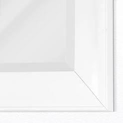 Head West, Inc. Head West Contemporary Glossy White Framed Beveled Mirror - 27.5 X 33.5 10 Head West, Inc. Head West Contemporary Glossy White Framed Beveled Mirror - 27.5 X 33.5 -Laural Home Shop c9812ee00fb8290b 0576 w800 h800 b0 p0