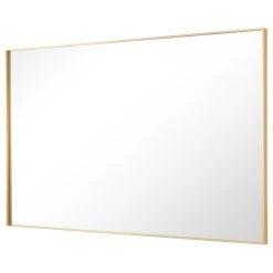 LEDEL Rectangle Framed Bathroom Vanity Mirror Accent Wall Mirror, Gold, 40"wx24"h -Laural Home Shop ca0183de03318d5f 3649 w800 h800 b1 p0
