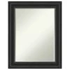 Amanti Art Ridge Black Petite Bevel Bathroom Wall Mirror 23.5 X 29.5 In. -Laural Home Shop ca11371e03b790c6 4272 w800 h800 b1 p0