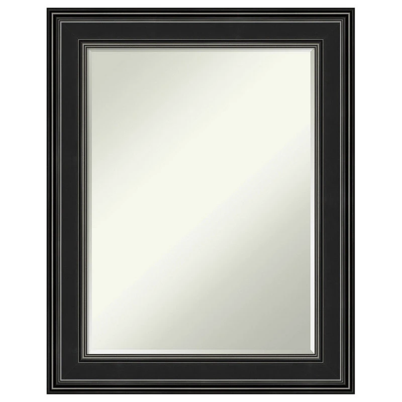 Amanti Art Ridge Black Petite Bevel Bathroom Wall Mirror 23.5 X 29.5 In. 3 Amanti Art Ridge Black Petite Bevel Bathroom Wall Mirror 23.5 X 29.5 In.