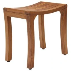 AquaTeak Patented 18" Asia Curve Teak Shower Bench 21 AquaTeak Patented 18" Asia Curve Teak Shower Bench -Laural Home Shop ca31eebf0d9384d1 6540 w800 h800 b1 p0