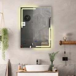 CHLOE Lighting, Inc. CHLOE Lighting LUMINOSITY Rectangular TouchScreen LED Mirror -Laural Home Shop ca61246b0fdd428a 5663 w800 h800 b0 p0