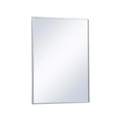 Elegant Furniture & Lighting Metal Mirror Medicine Cabinet 20"x28", Silver Finish -Laural Home Shop ca8166d70ec5b04d 7530 w800 h800 b1 p0