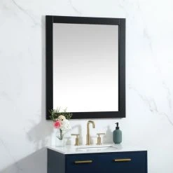 Elegant Furniture & Lighting Alice Vanity Mirror, 30"x36", Black -Laural Home Shop caa1483a00958f35 8990 w800 h800 b0 p0