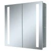 Innoci-usa Double Door Recessed LED Medicine Cabinet, 30x26