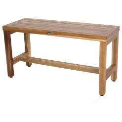 EcoDecors EarthyTeak Classic 35" Teak Shower Bench