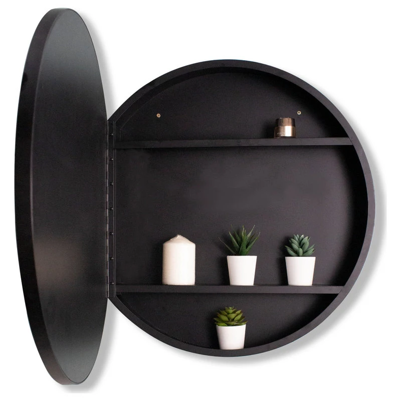 Modland Aurora Round Frame Medicine Cabinet, 24Inch Round 5 Modland Aurora Round Frame Medicine Cabinet, 24Inch Round - Image 3