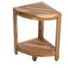 Ecodecors Earthyteak Corner Teak Shower Stools Or Shelf, 12"x12"x18" -Laural Home Shop cbd1a45808112bff 8230 w800 h800 b1 p0